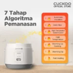 CUCKOO Low Watt Mechanical Rice Cooker 1.8 L CR-1095 Magic Com Penanak Nasi - Image 5