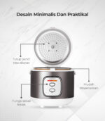 CUCKOO Low Watt Mechanical Rice Cooker 1.8 L CR-1005/Silver Magic Com Penanak Nasi - Image 3